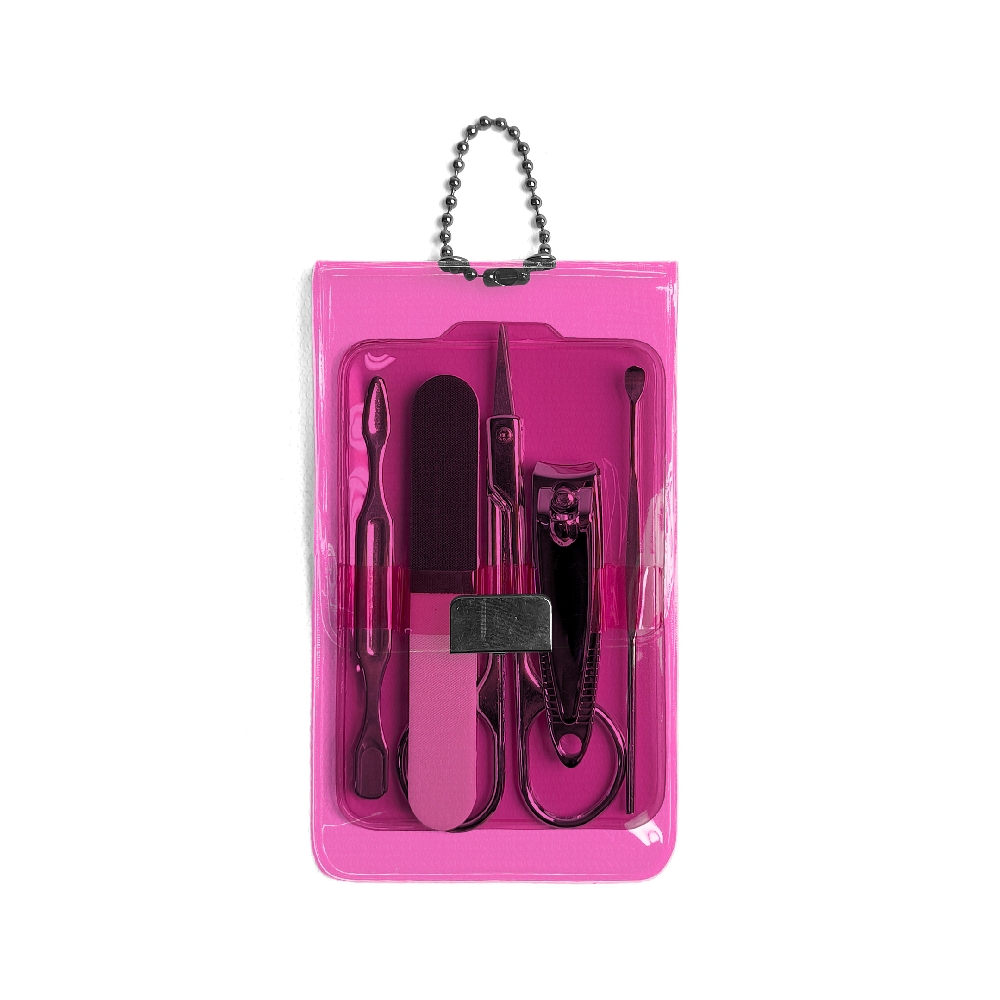 N08502 NECESER TRANSP X 5PZAS(FUCSIA)